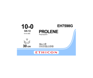 Prolene 10-0 sutur GS-12, 30cm, EH7598G /1dz
