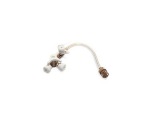 3-vägskran Connecta 7cm med injektionsport
