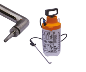 Vattenpump med munstycke för diastema