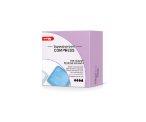 Snögg superabsorberande kompress