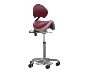 Sadelstol Amazone Balance med ryggstöd & fotaktivator