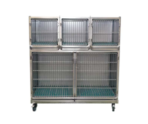 Vetinox hundbur set rostfritt stål (4st)