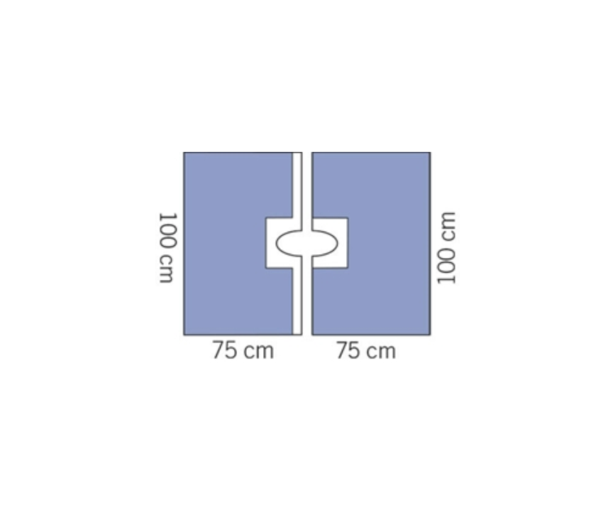 Evercare Op-duk hål, 2-delad