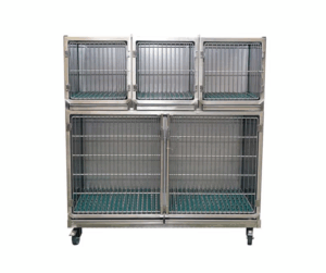 Vetinox hundbur set rostfritt stål (4st)