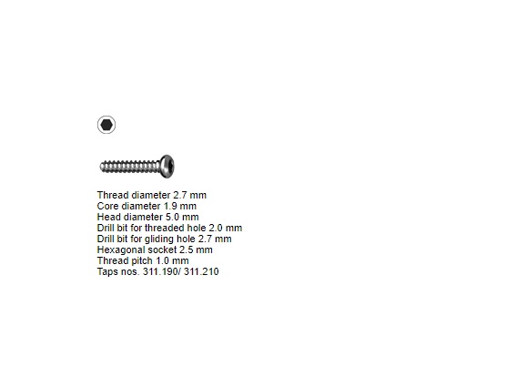 Cortex skruv Ø 2.7mm